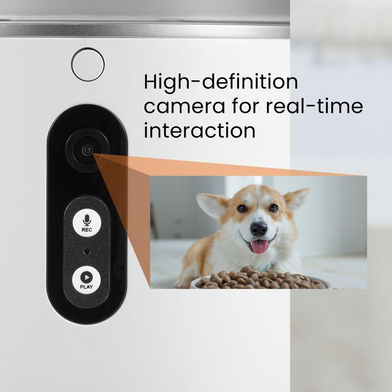 HOM Smart Pet Feeder - Automatic Cat Feeder and Dog Feeder with Portion Control and Programmable Feeding Time (4L)