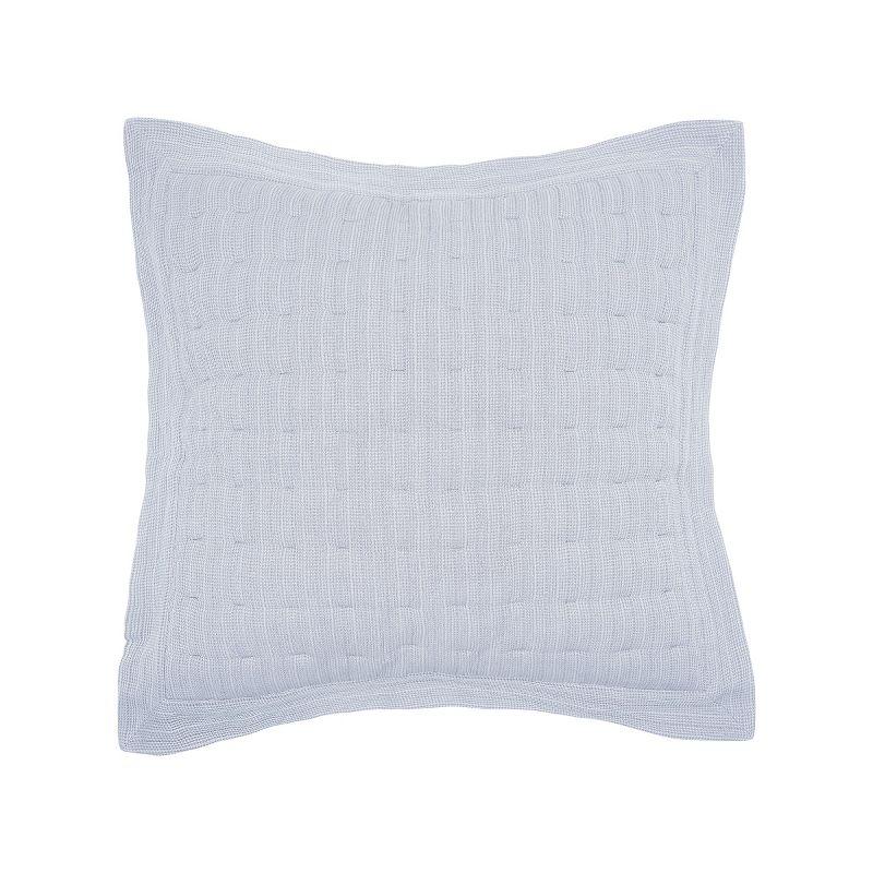 EY Essentials 26" x 26" Danette Fog Cotton Euro Sham - Machine Washable