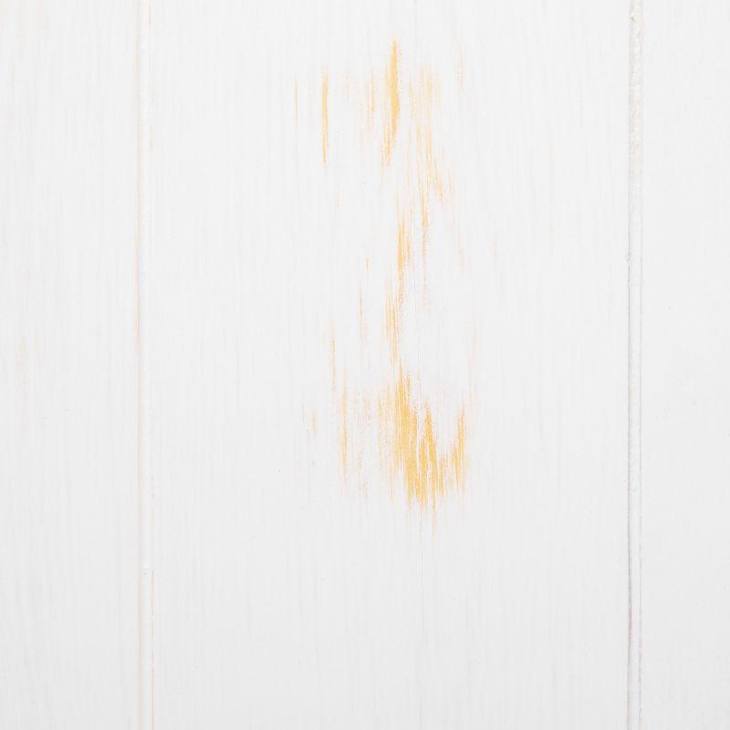 Flash Furniture HERCULES Series 46" x 30" Rectangular Antique Rustic White Solid Pine Farm Dining Table