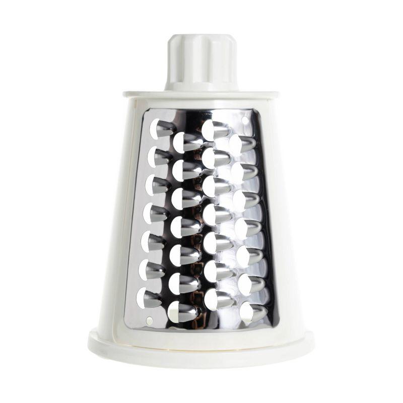 Rotary Cheese Grater with Handle, Manual Cheese Shredder Strong Suction Base. Kitchen Mandoline Vegetable Slicer. Grater for Fruit, Vegetables, Nuts