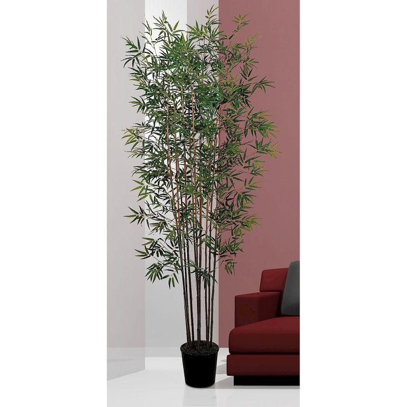 Nearly Natural 6' Mini Bamboo Silk Tree: Indoor Decorative Faux 6ft Greenery with Pot