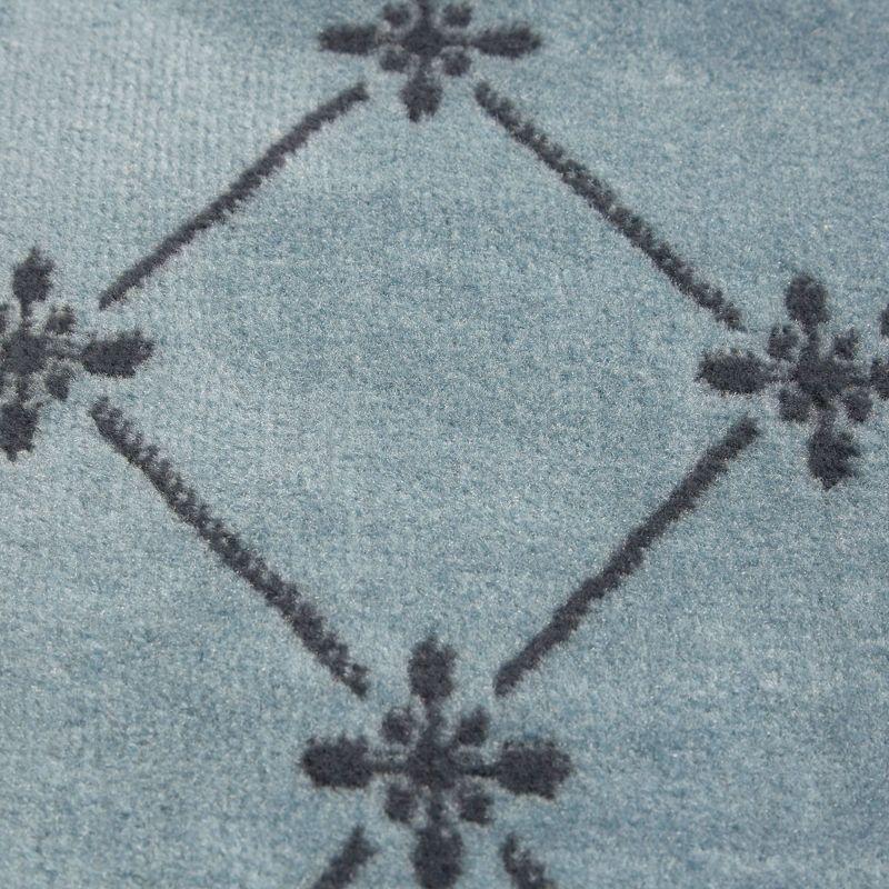 Home Dynamix Premium Aydin Traditional Diamond Floral Runner Area Rug, Blue/Ivory, 1'9"x7'2"