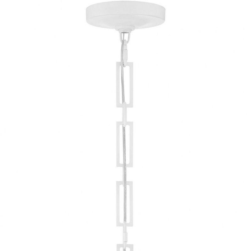 Crystorama Lighting Alston 3 - Light Chandelier in  Matte White/Antique Gold