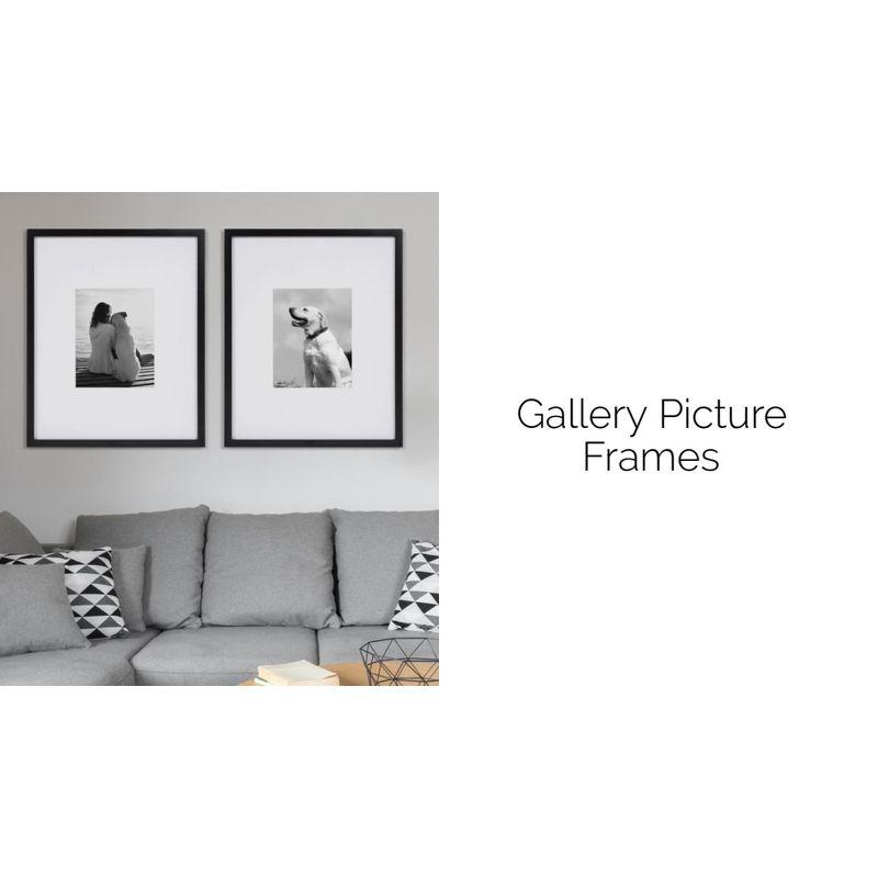 8" x 10" Matted to 5" x 7" Gallery Tabletop Frame Light Brown - Kate & Laurel All Things Decor