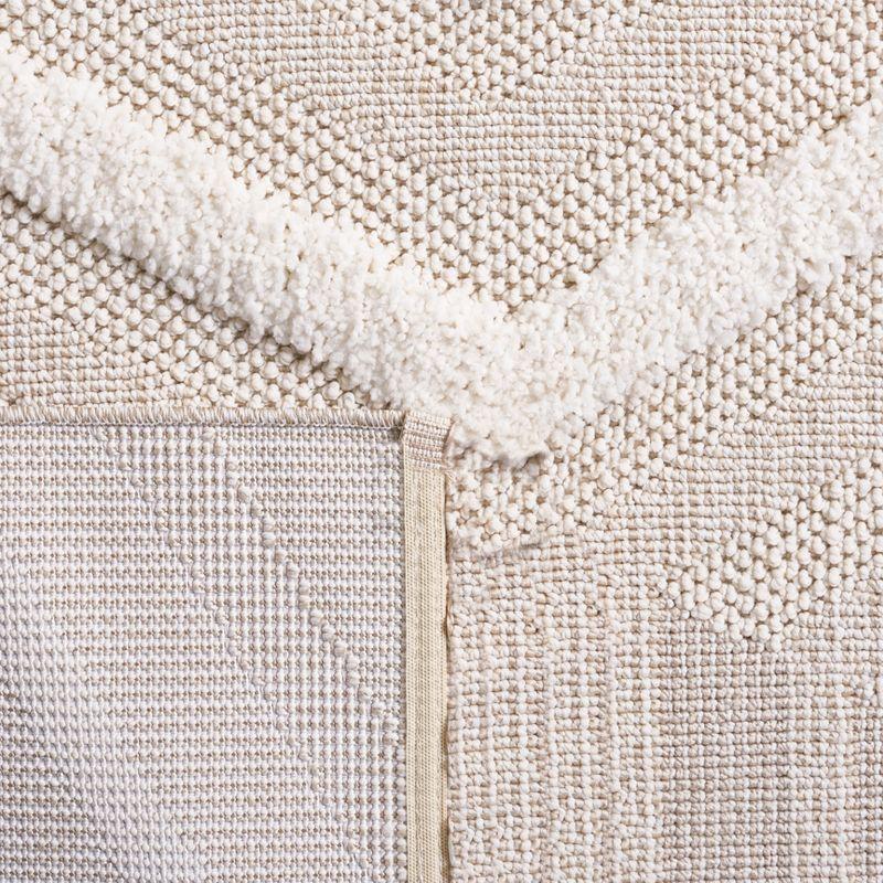 Trends TRD114 Power Loomed Indoor Area Rug - Beige/Ivory - 5'3"x7'6" - Safavieh