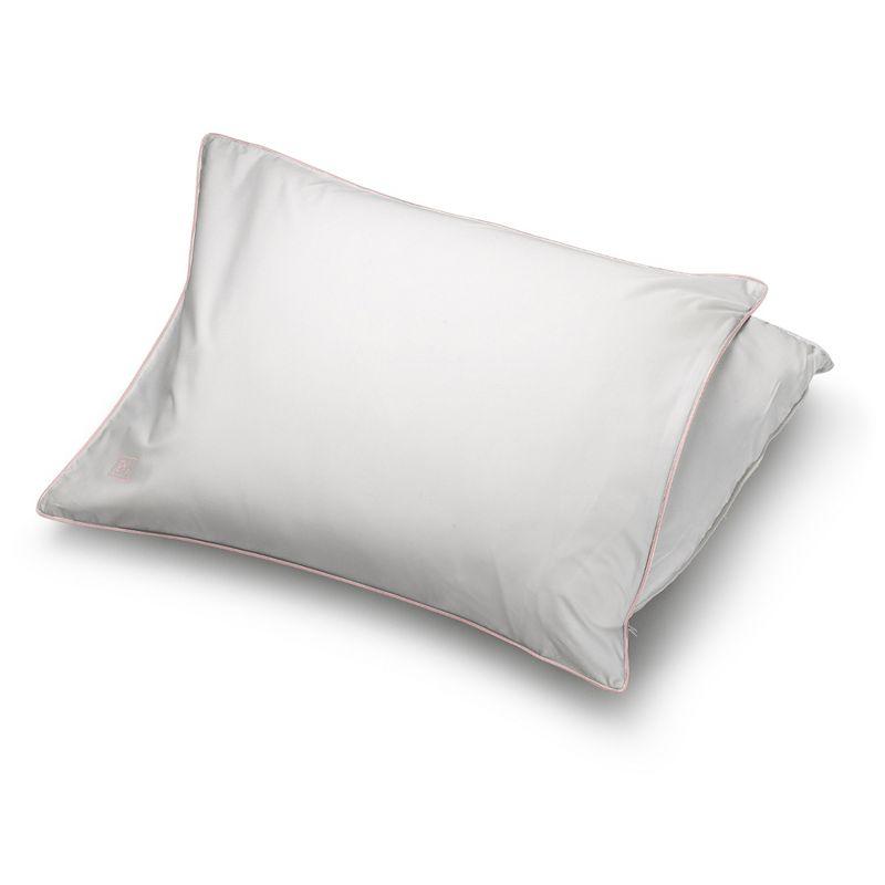 White Goose Down Pillow with 100% Certified RDS Down, and Removable Pillow Protector