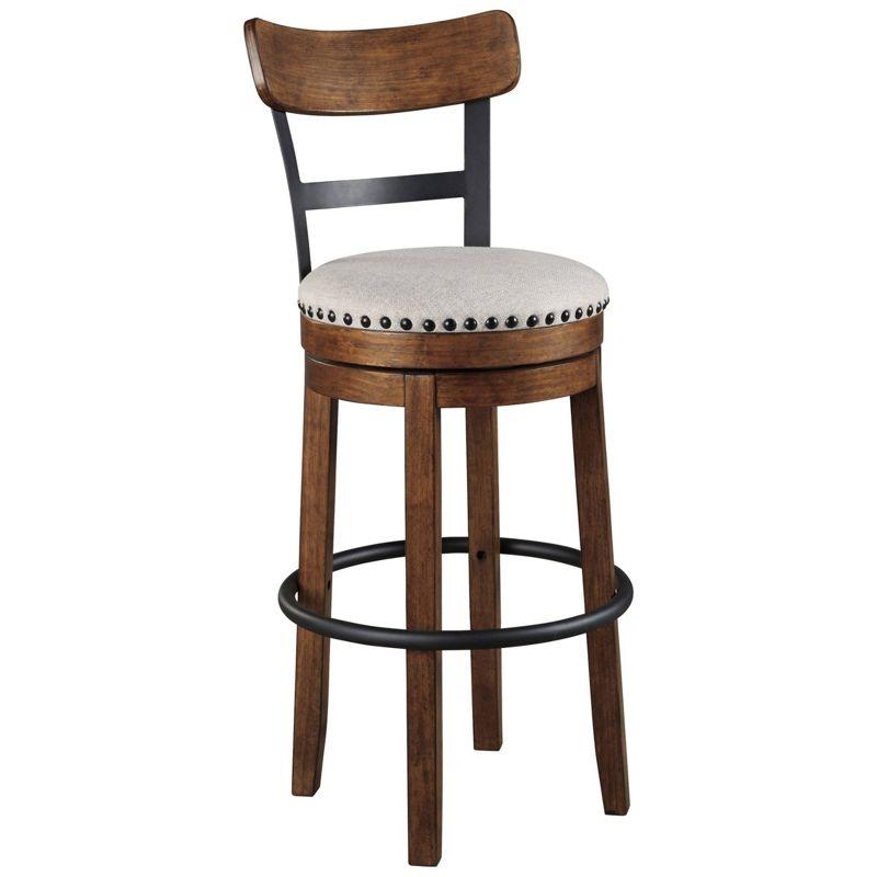 Tall Valebeck Upholstered Swivel Barstool - Signature Design by Ashley