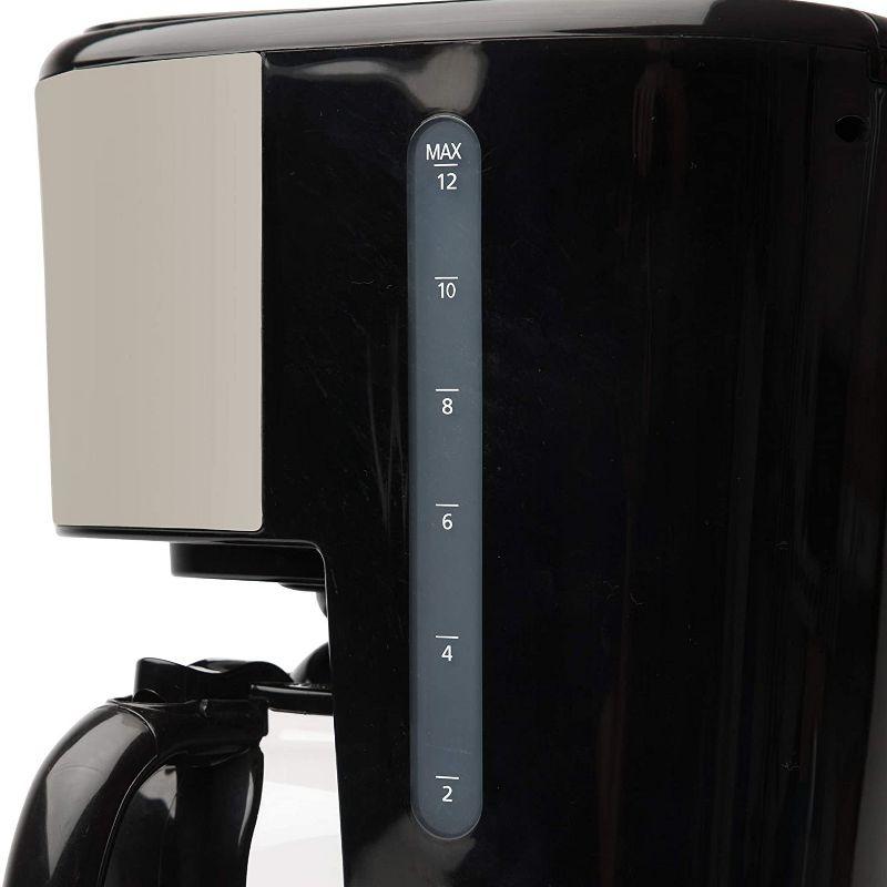 Retro Putty 12-Cup Programmable Coffee Maker with Strength Selector