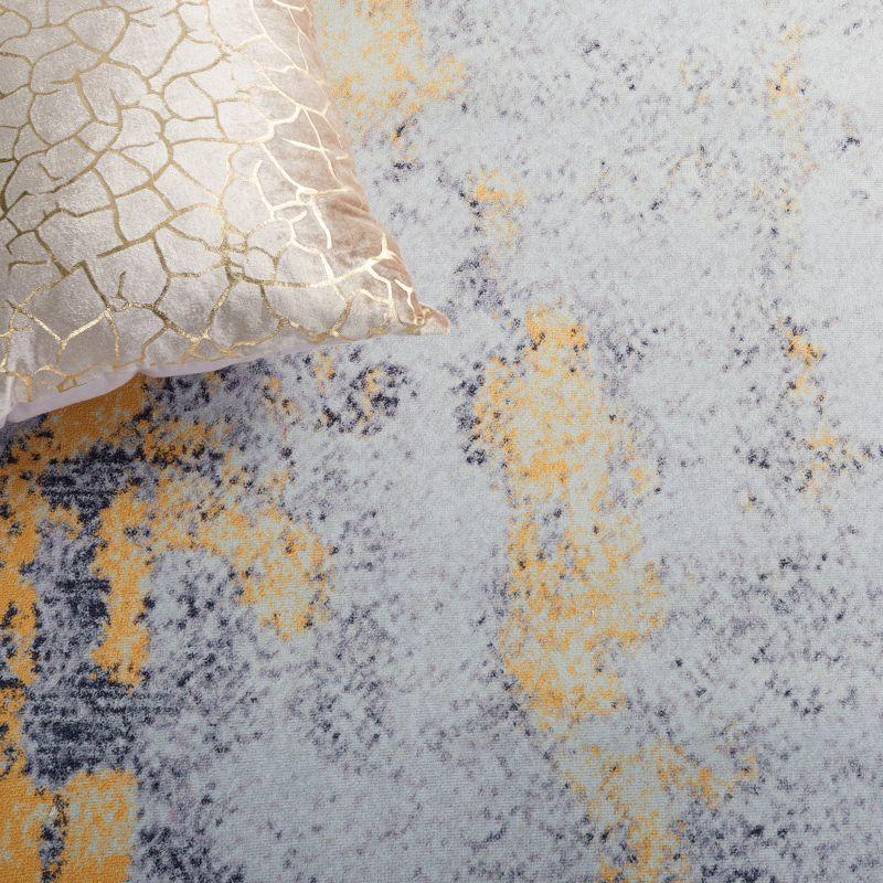 Tacoma TAC803 Power Loomed Machine Washable Area Rug - Grey/Gold - 6'x9' - Safavieh.
