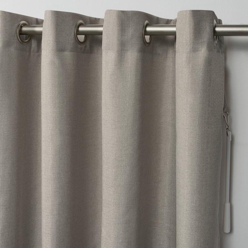108"x84" Loha Patio Grommet Top Single Curtain Panel Beige - Exclusive Home: Light Filtering Indoor Patio Door Curtain