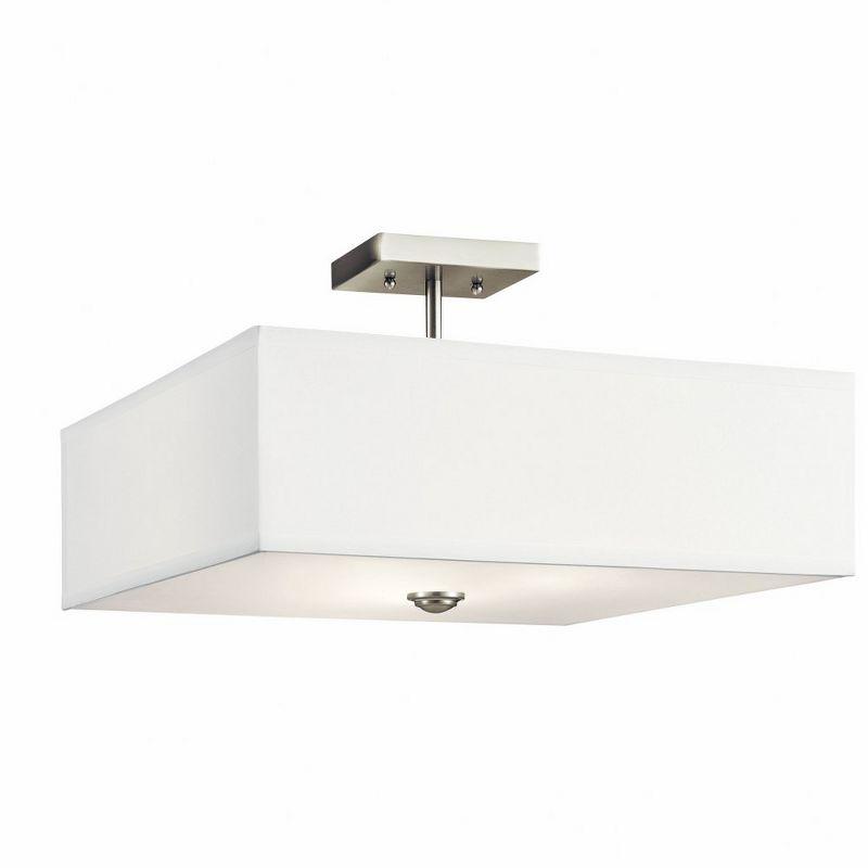 Kichler Lighting Shailene 3 - Light Semi-Flush Mount in  Brushed Nickel