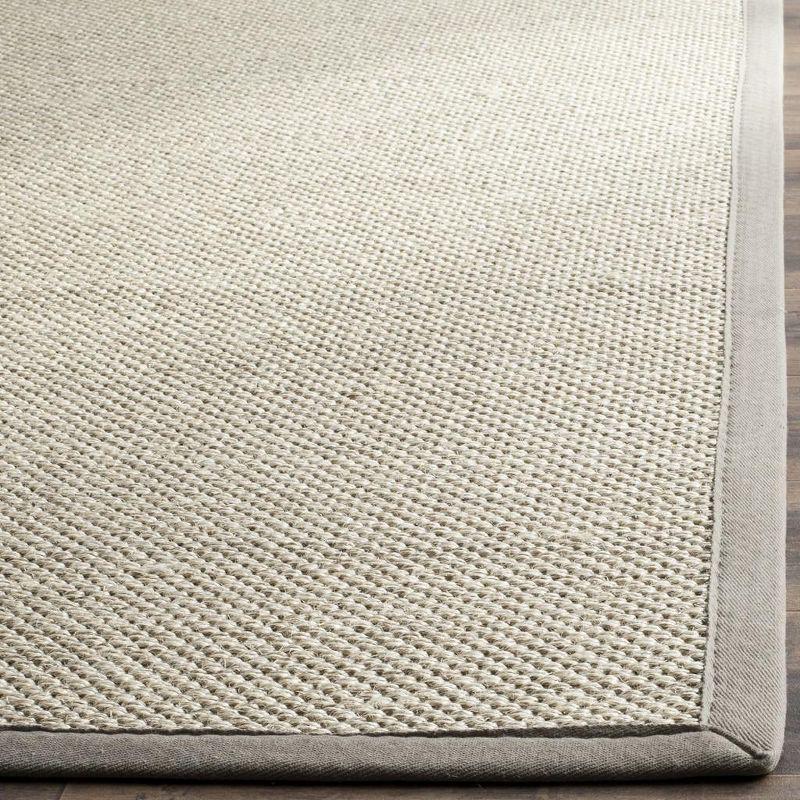 Natural Fiber NF143 Power Loomed Indoor Area Rug - Marble/Khaki - 6'x6' - Safavieh.