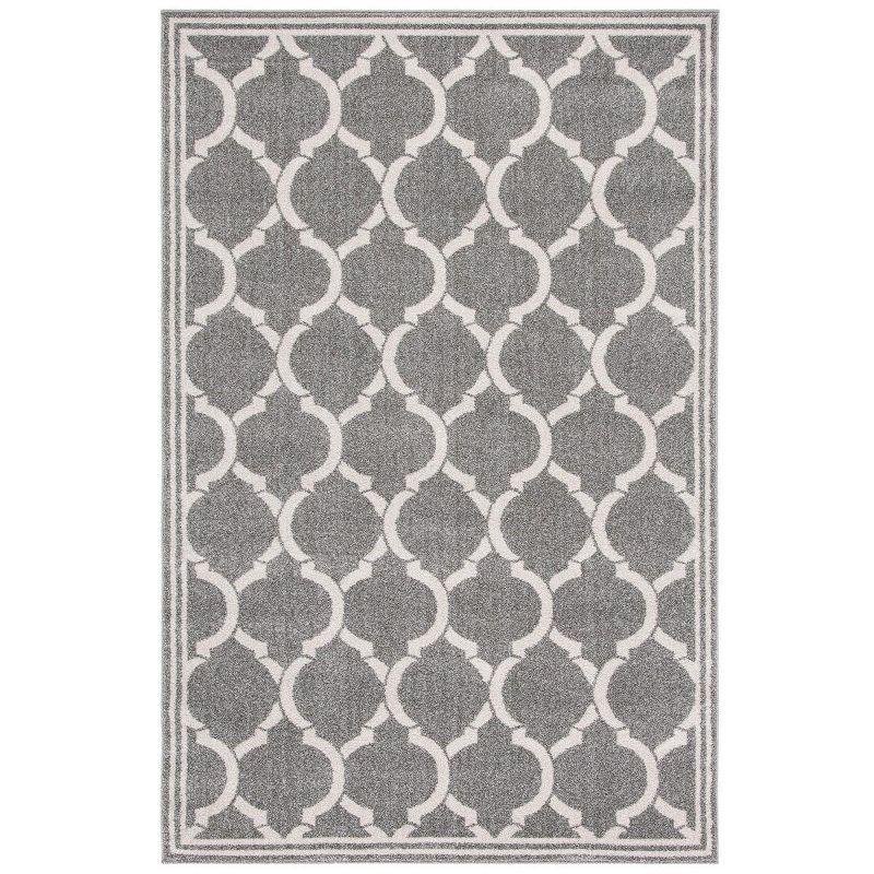 Amherst AMT415 Power Loomed Indoor Area Rug - Dark Grey/Beige - 8'x10' - Safavieh