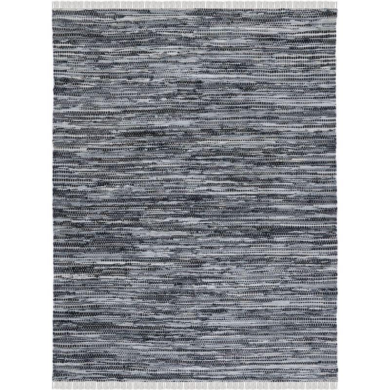 Montauk MTK251 Hand Woven, Flat Weave Indoor Area Rug - Grey/Black - 8'x10' - Safavieh