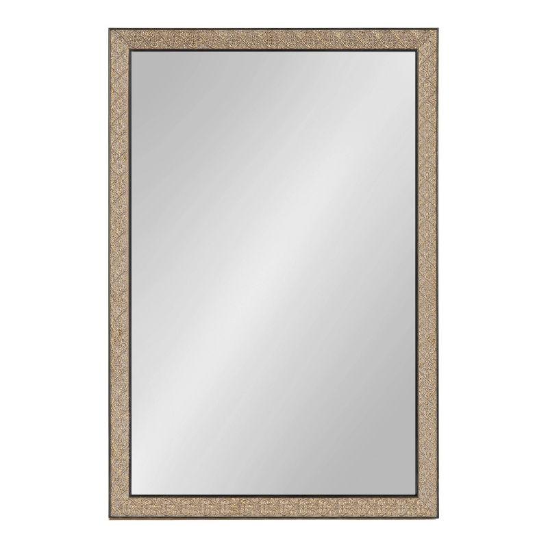 Soniva 20x30 Gold Embossed Ornate Rectangular Wall Mirror