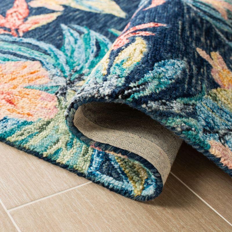 Aspen APN524 Hand Tufted Indoor Area Rug - Blue/Pink - 9'x12' - Safavieh