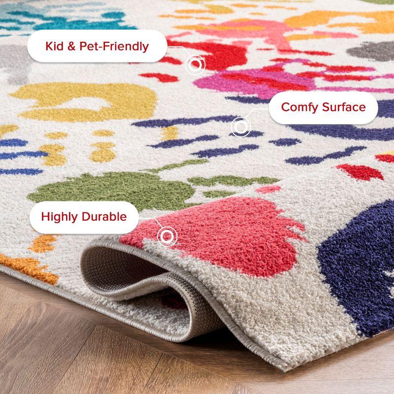 Nuloom Pinkie Handprint Kids Indoor Area Rug