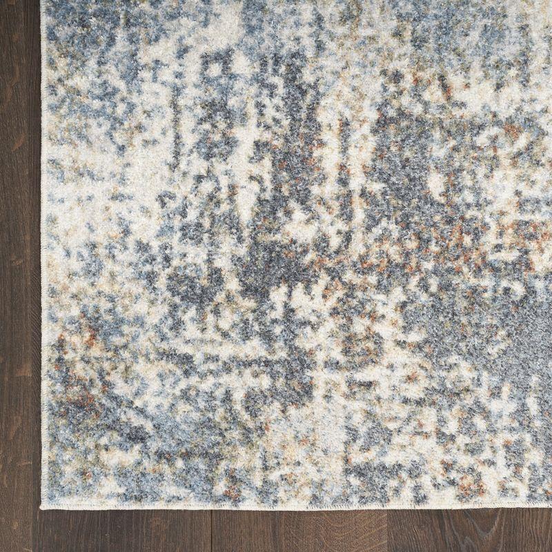 Nourison Astra Machine Washable 2'2" x 8' Multicolor Modern Indoor Bathroom, Kitchen Runner Rug