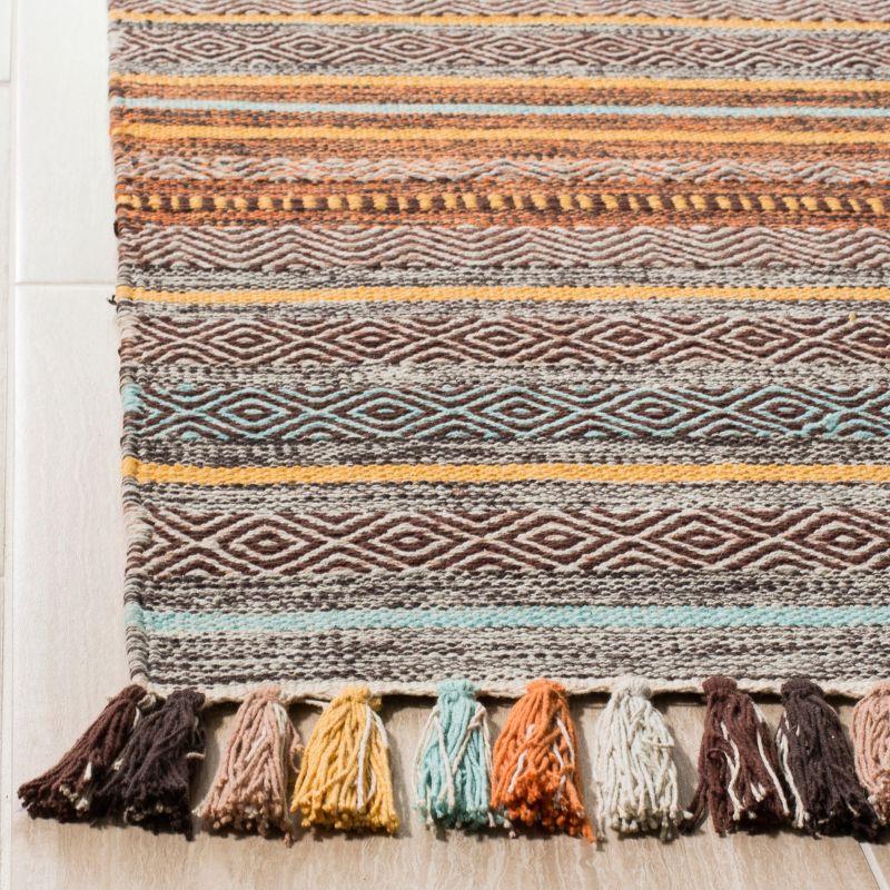 Montauk MTK901 Hand Woven Area Rug - Turquoise/Brown - 3'x5' - Safavieh.