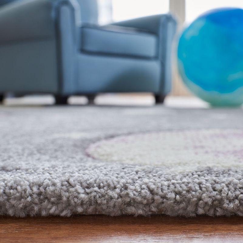Carousel Kids  CRK103 Loomed Indoor Runner Rug - Grey/Lavender - 2'3"x10' - Safavieh