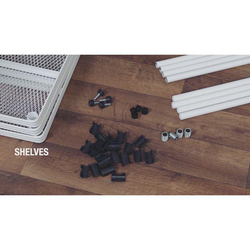 MeshWorks 23.6'' W Steel Height -Adjustable Shelving Unit