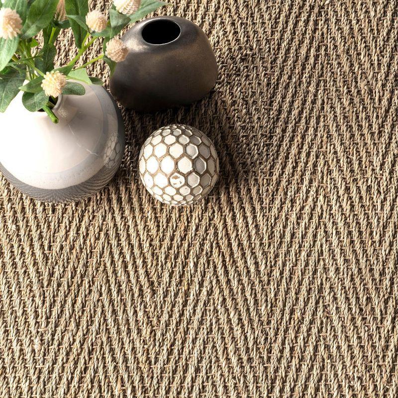 Nuloom Larnaca Seagrass Herringbone Indoor Area Rug, 5' x 8'
