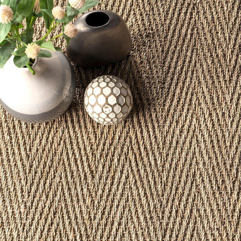 Nuloom Larnaca Seagrass Herringbone Indoor Area Rug