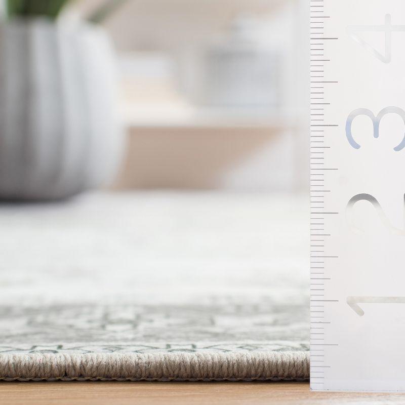 Tucson TSN102 Power Loomed Machine Washable Area Rug - Dark Sage/Ivory - 6'x9' - Safavieh.