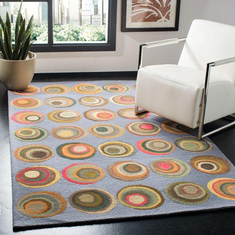 Soho SOH921 Hand Tufted Indoor Area Rug - Blue/Multi - 3'6"x5'6" - Safavieh