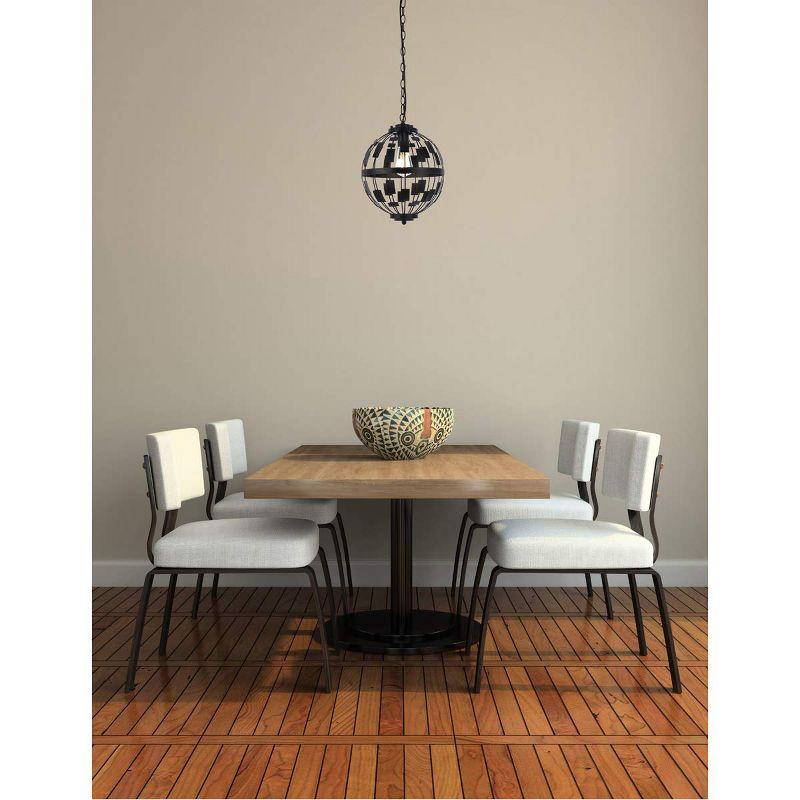 Elegant Lighting Levante 1 light pendant in black
