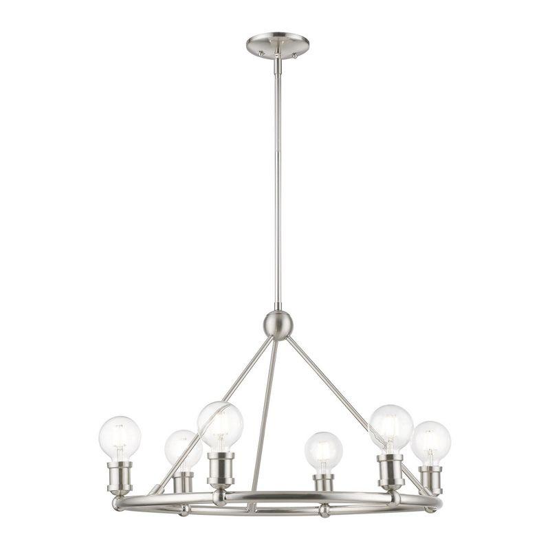 Livex Lighting Lansdale 6 - Light Chandelier in  Brushed Nickel