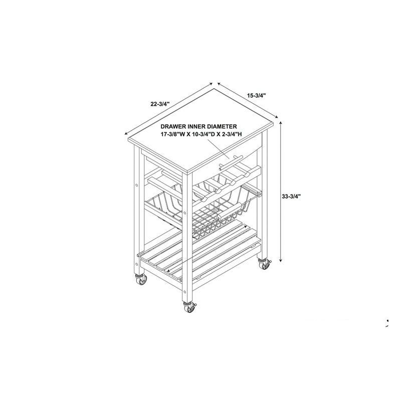 Clarke Kitchen Cart - Linon