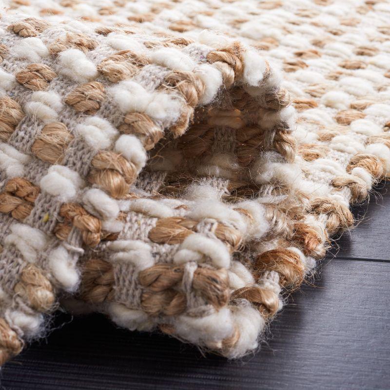Natura NAT349 Flat Weave Indoor Area Rug - Beige/Ivory - 6'x6' - Safavieh