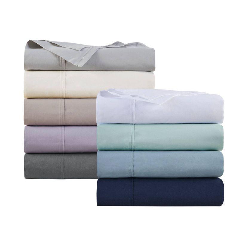 Luxurious Ivory Percale Cotton California King Sheet Set