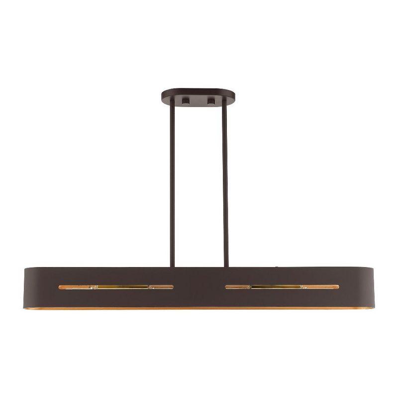 Livex Lighting Rave 4 - Light Chandelier in  Bronze/Antique Brass