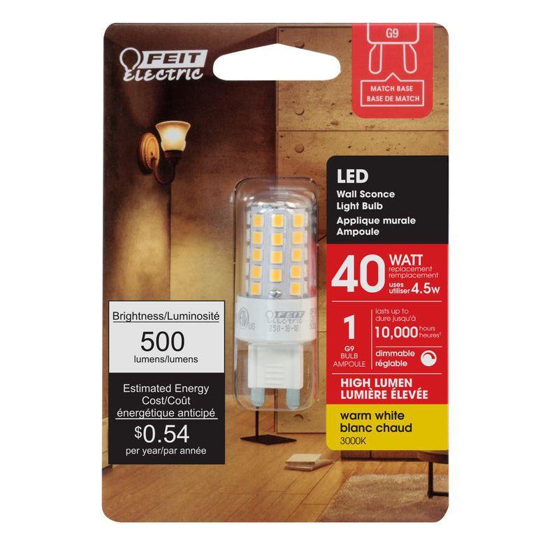 Warm White Dimmable G9 Bi-Pin LED Bulb 4.5 Watts