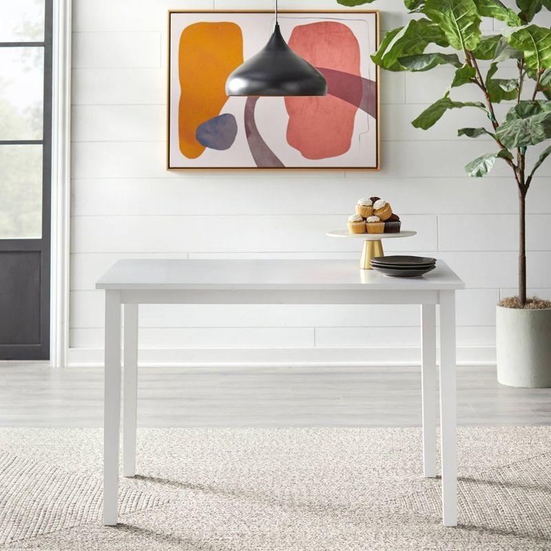 Buylateral Set of 4 Camden Wood Slat Back Dining Chairs Red - Buylateral: Rubberwood Frame, Spot Clean, No Assembly Required