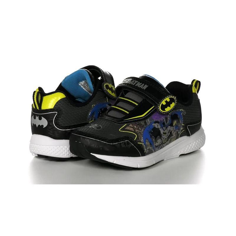 DC Comics Batman Toddler Boys' Black and White Light-Up Sneakers