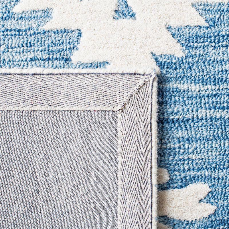 Aspen APN550 Hand Tufted Indoor Runner Rug - Blue/Ivory - 2'3"x9' - Safavieh
