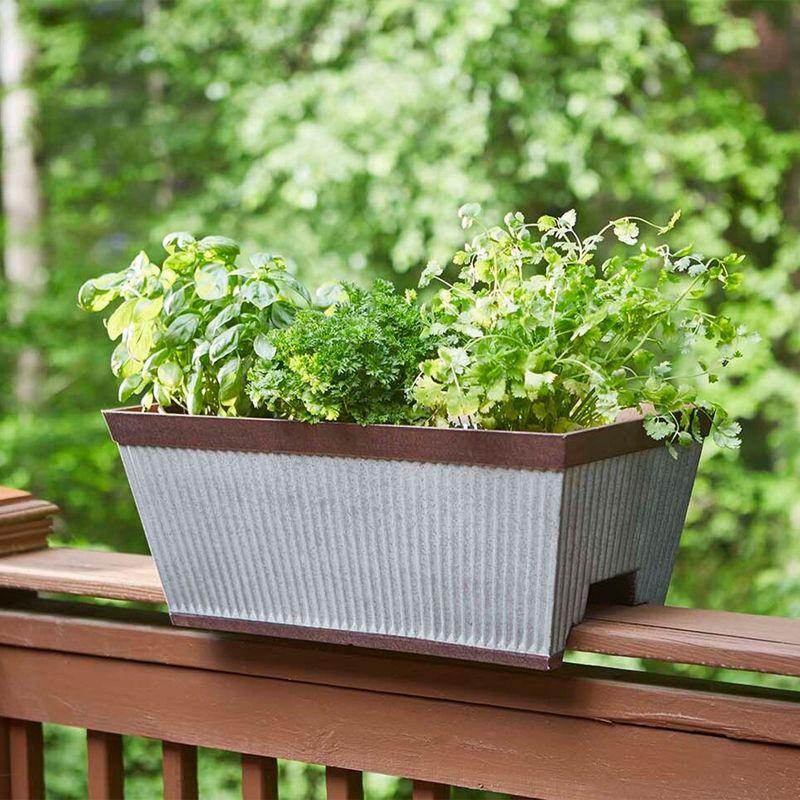 Outdoor Railing Planter