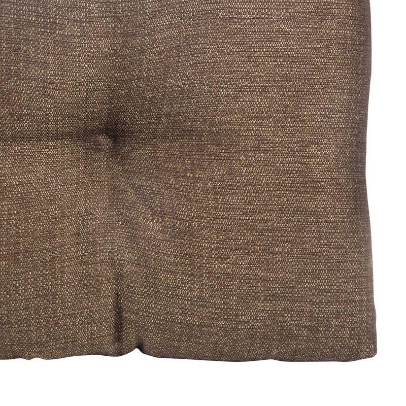 Gripper 35" Tufted Omega Universal Bench Cushion Gold: Indoor Woven Polyester Rectangle Seat, 3" Thick, 36"x14"
