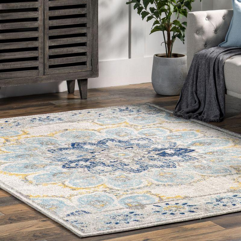 Floral Vintage Multi-Color 8' x 10' Synthetic Area Rug