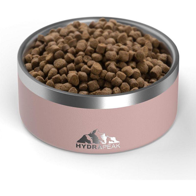Hydrapeak Non Slip Stainless Steel Dog Bowl 4 Cup Navy