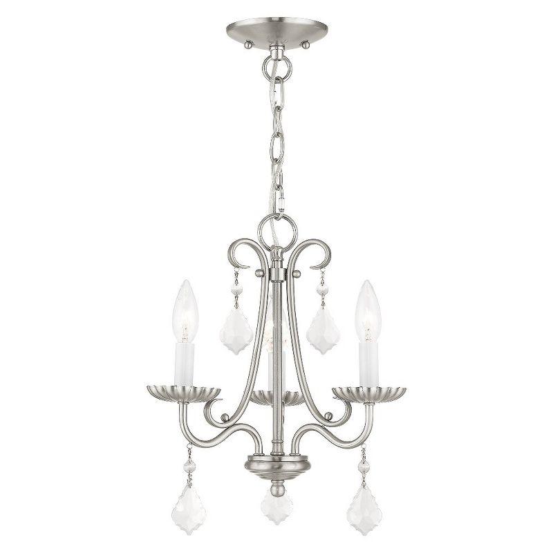 Livex Lighting Daphne 3 - Light Chandelier in  Brushed Nickel
