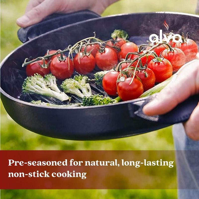 Alva Alva Nori 11" Premium Enameled Cast Iron Grill Pan