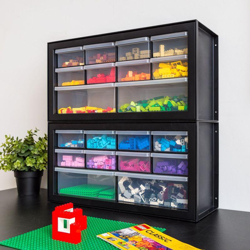 IRIS USA Stackable Storage Cabinet for Hardware Crafts, Small Parts Organizer Drawer, Compartment