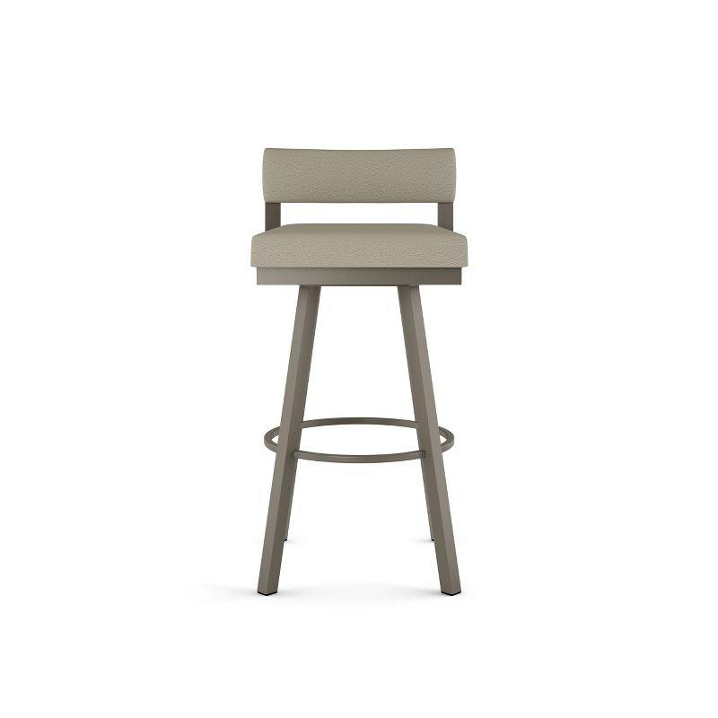 Amisco Travis Upholstered Counter Height Barstool Greige/Gray