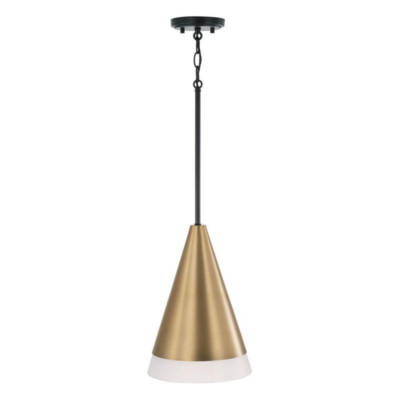 Capital Lighting Avant 1 - Light Pendant in  Aged Brass/Black