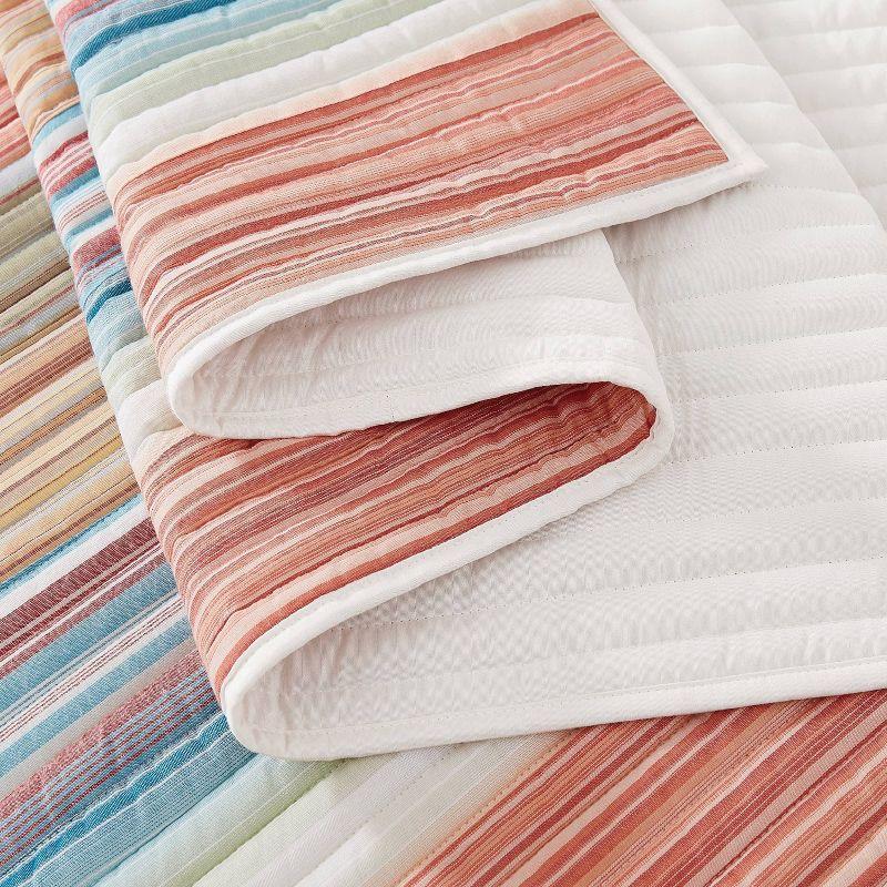 Oceanfront Resort Palm Beach Yarn Dye Stripe Quilt Set