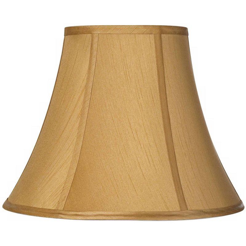 Coppery Gold Medium Bell Lamp Shade with Brass Fitter